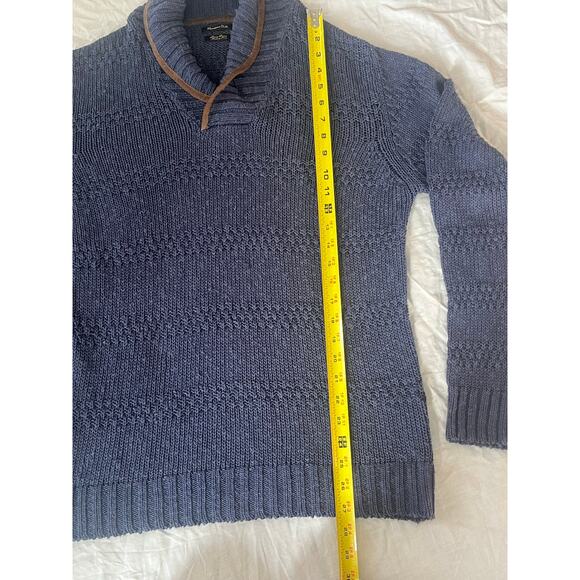 Mossimo Dutti men’s sweater blue linen blend Italian - Picture 7 of 9